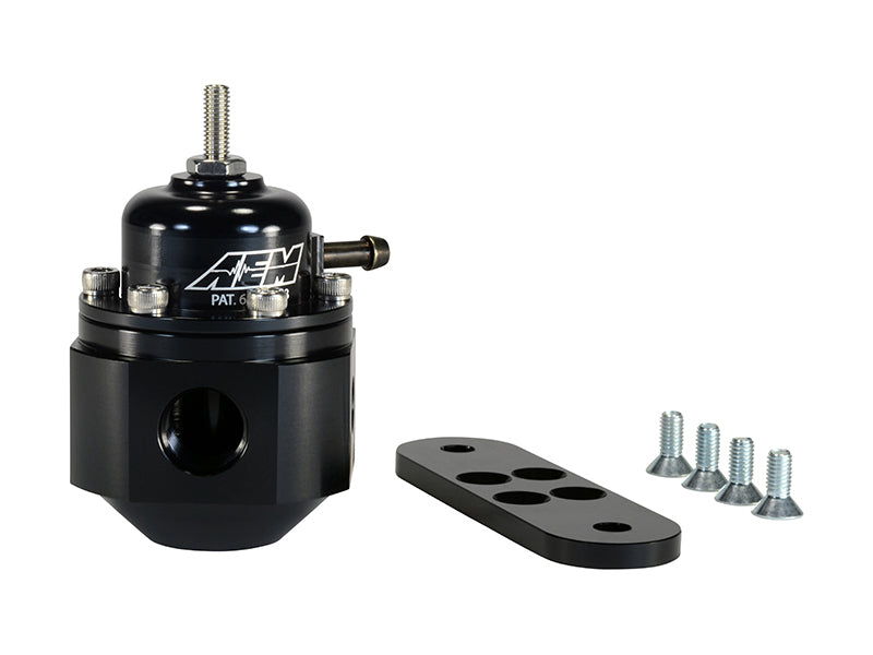 AEM 25-302BK Universal Black Adjustable Fuel Pressure Regulator