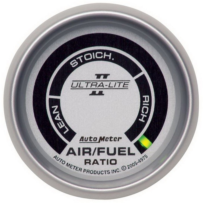 AutoMeter 4975 Autometer Ultra-Lite II 2 1/16in Air/Fuel Ratio-Narrowband Lean-Rich LED Array Gauge