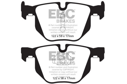 EBC DP32009C 10-14 BMW X5 3.0 Turbo (35) Redstuff Rear Brake Pads