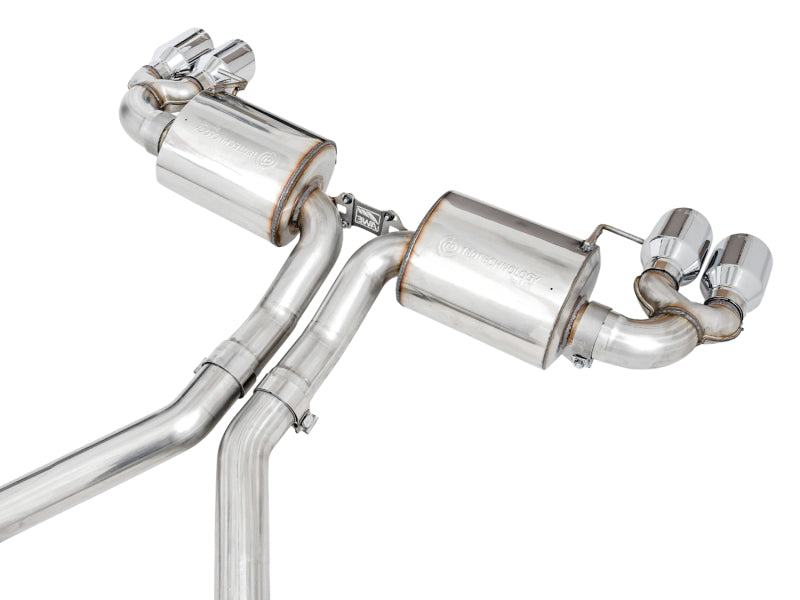 AWE Tuning 3015-42148 2019+ BMW M340i (G20) Non-Resonated Touring Edition Exhaust - Quad Chrome Silver Tips
