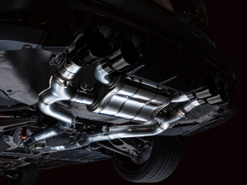 AWE Tuning 3025-42480 AWE SwitchPath Catback Exhaust for BMW G8X M3/M4 - Diamond Black Tips