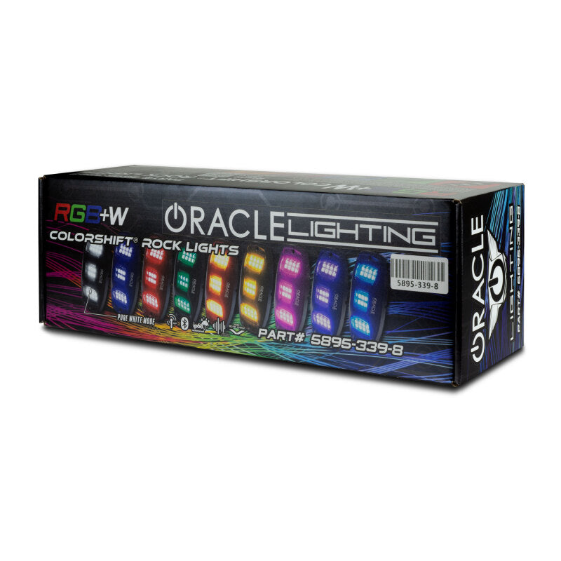 ORACLE Lighting 5895-339-8 Oracle Underbody RGB+W Wheel Well Rock Light Kit - 8 PCS - ColorSHIFT