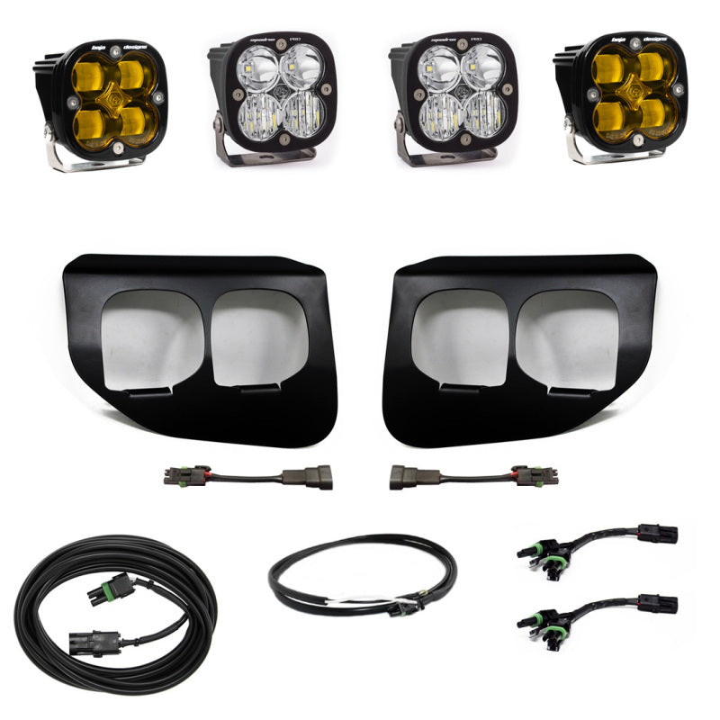Baja Designs 447737UP 2020+ Ford Super Duty Fog Lights FPK Amber SAE/Pro DC w/Upfitter