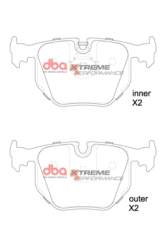 DBA DB1397XP 03-06 BMW M3 E46 XP Performance Rear Brake Pads
