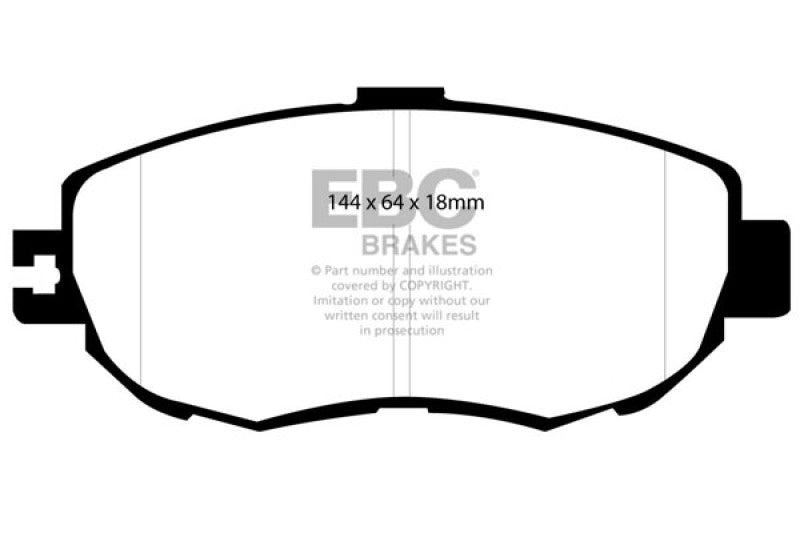 EBC DP41006R 93-94 Lexus LS400 4.0 Yellowstuff Front Brake Pads