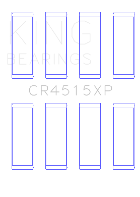King Engine Bearings CR4515XP King Ford/Mazda 2.0L Duratec Tri-Metal Copper-Lead Nickel Performance Rod Bearing Set - Size STD