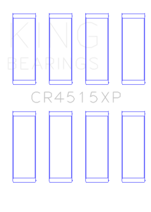 King Engine Bearings CR4515XP King Ford/Mazda 2.0L Duratec Tri-Metal Copper-Lead Nickel Performance Rod Bearing Set - Size STD