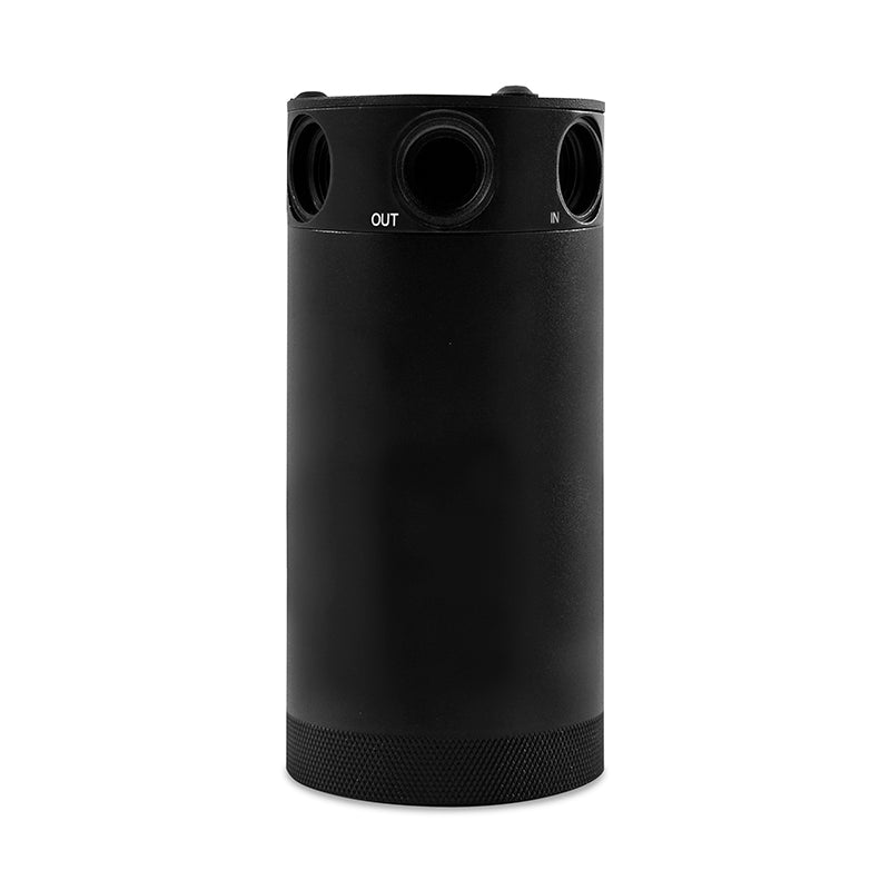 Mishimoto MMBCC-CBTHR-XLBK Compact Baffled Oil Catch Can - 3-Port