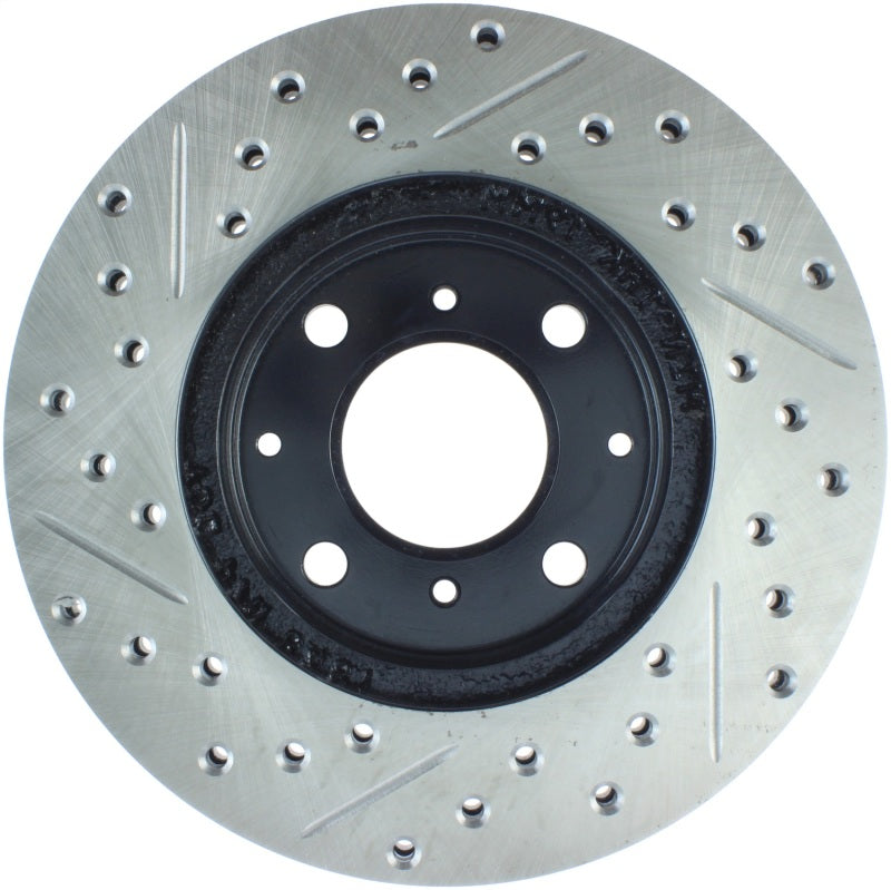 Stoptech 127.40023L StopTech 96-00 Honda Civic DX/HX Coupe/90-00 Civic DX/LX Sedan Slotted & Drilled Left Front Rotor