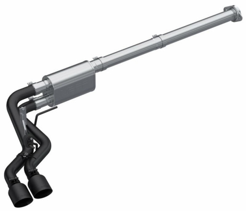 MBRP S5217BLK 2021 Ford F-150 2.7L EcoBoost / 3.5L EcoBoost / 5.0L 3in Cat Back Single Side Exit Black