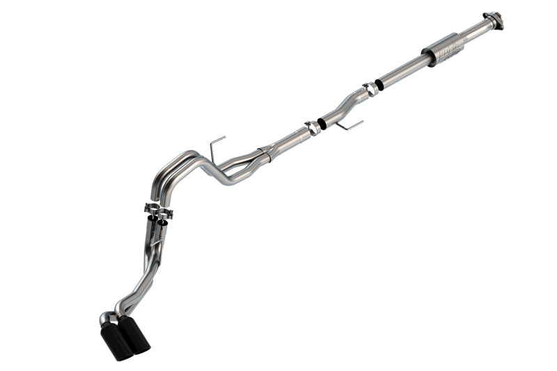 Borla 140872BC F-150 2021 2.7L/3.5L 4dr CC SB EC STB Lari/King R/Plinum/LTD 3/2.25 DSE CB AK BLK CHR Tips