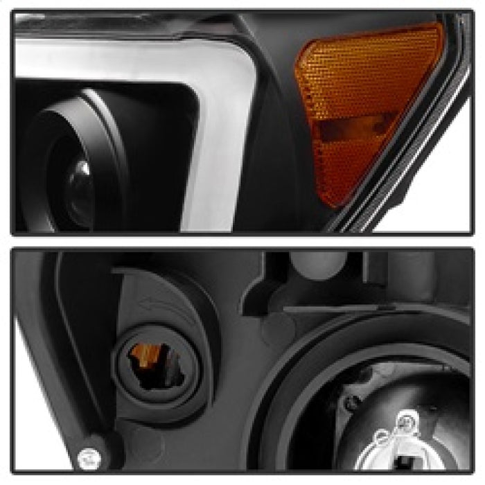 SPYDER 9027888 xTune Toyota Tundra 07-13 LED Light Bar Projector Headlights Black PRO-JH-TTU07-LED-BK