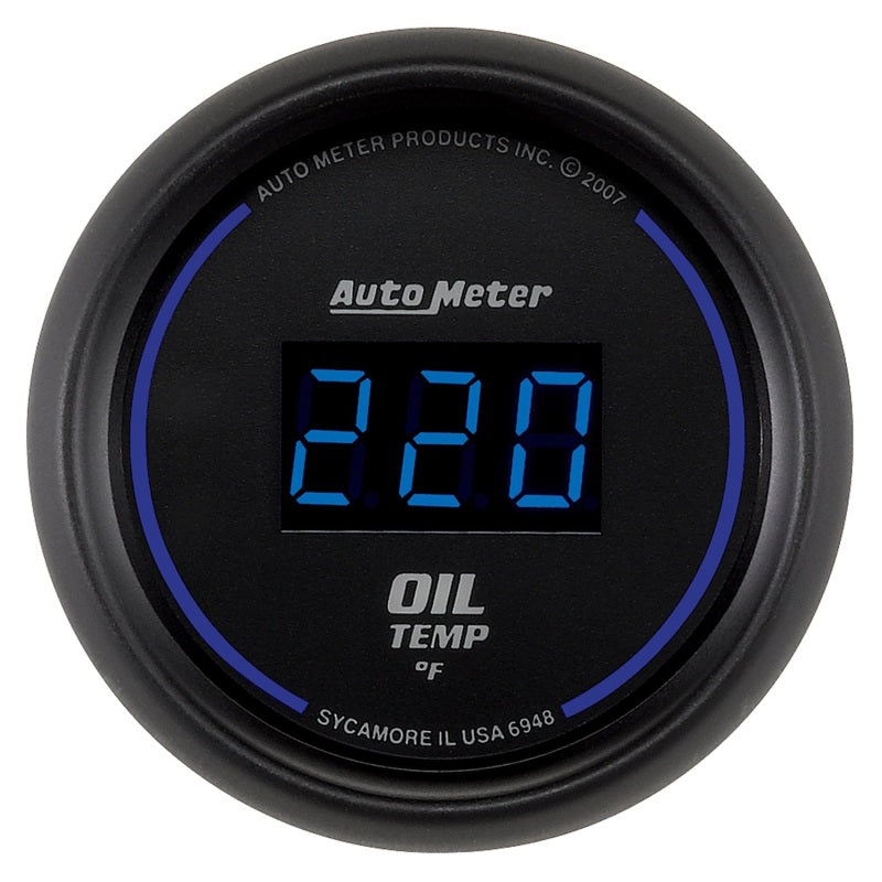 Autometer ATM6948 2-1/16in Cobalt Oil Temp Gauge Digital 340F