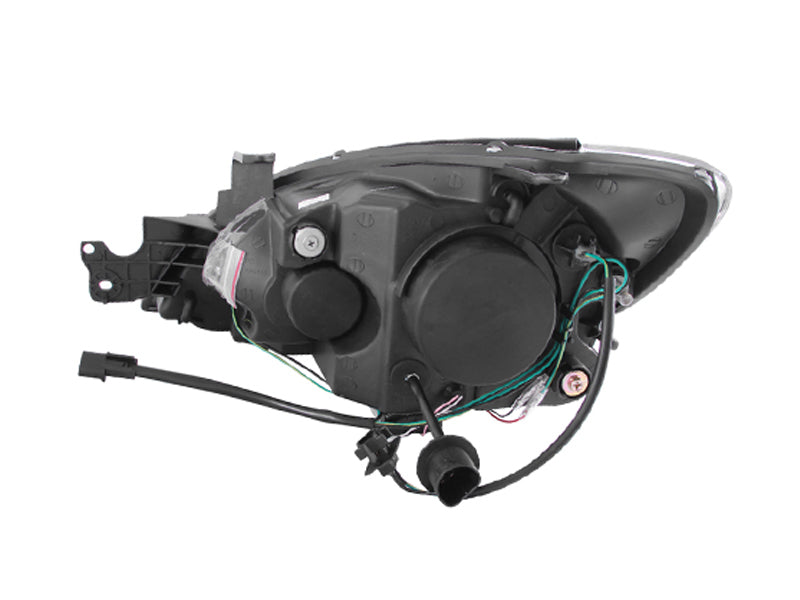 ANZO 121102 2004-2007 Mitsubishi Lancer Projector Headlights w/ Halo Black (CCFL)