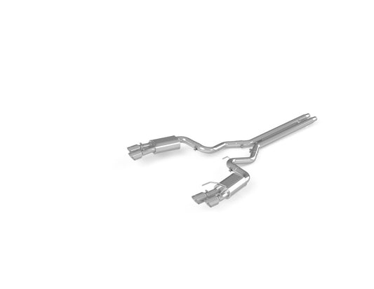 MBRP S7205304 18-19 Ford Mustang GT 5.0 3in Dual Split Rear Cat Back w/ Quad 4.0in Dual Wall Tips- T304