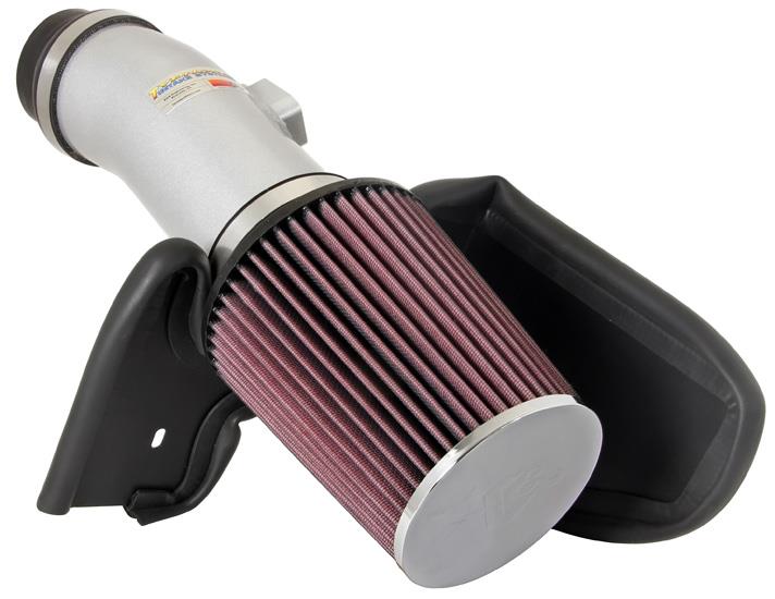 K&N Engineering 69-1210TS K&N 08 Honda Accord 3.5L-V6 Silver Typhoon Short RAM Intake