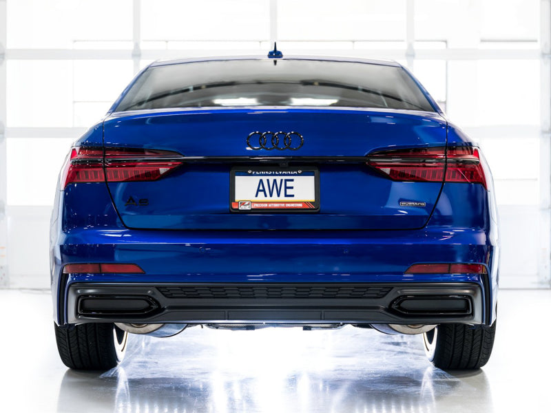 AWE Tuning 3015-31003 AWE Audi 2019-2023 C8 A6/A7 3.0T Touring Edition Cat-back Exhaust- Turn Downs