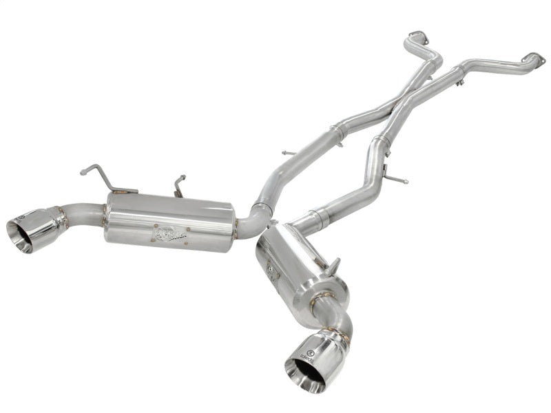 aFe 49-36107 Takeda 2.5inch SS Exhaust Cat-Back 09-13 Nissan 370Z V6 3.7L Polished Tips