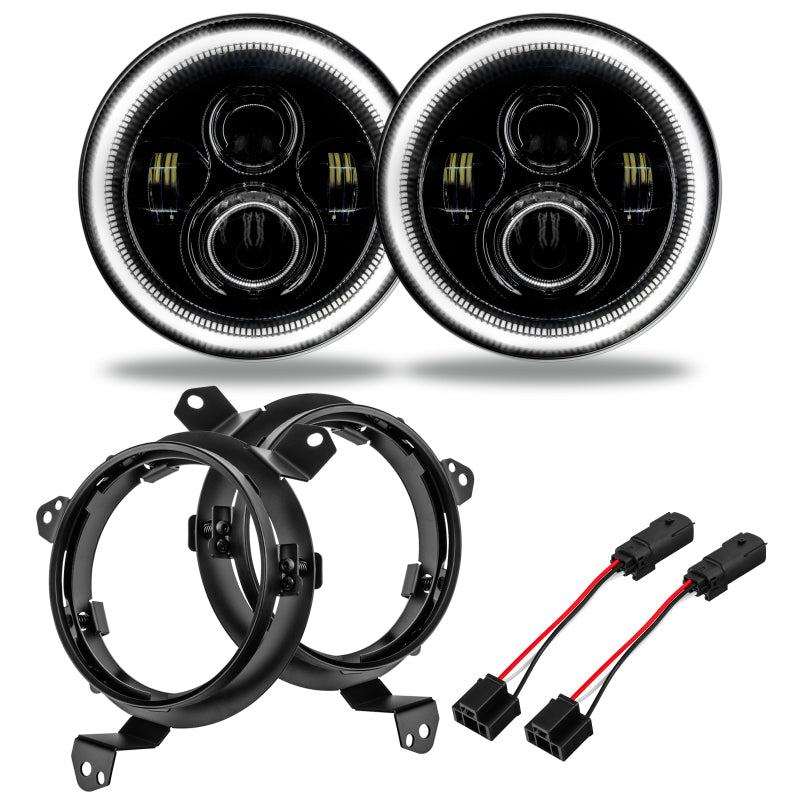 ORACLE Lighting 5769J-001 Oracle Jeep Wrangler JL/Gladiator JT 7in. High Powered LED Headlights (Pair) - White SEE WARRANTY