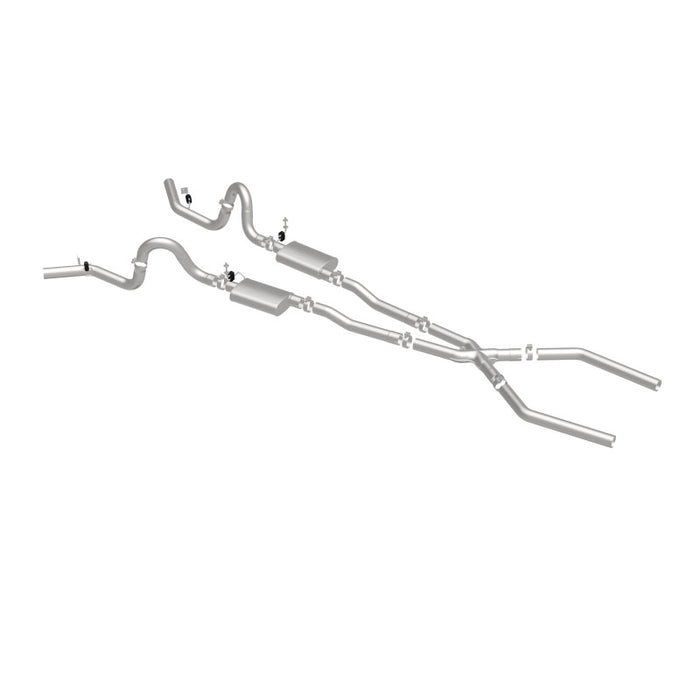 Magnaflow Perf Exhaust MAG15898 68-72 GM A Body 3in Dual Exhaust System