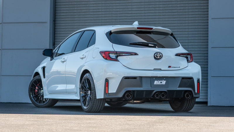 Borla 140942CFBA 23-24 Toyota GR Corolla ATAK Cat Back System - Carbon Fiber & Black Anodized