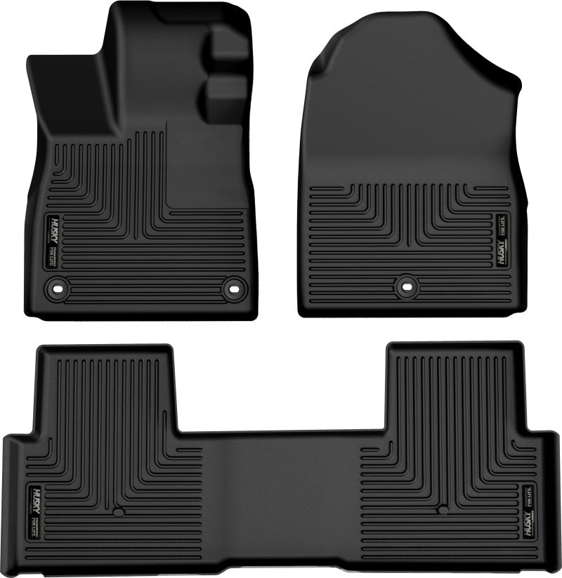 Husky Liners 95821 2023 Honda Pilot Weatherbeater Black Front & 2nd Seat Floor Liners