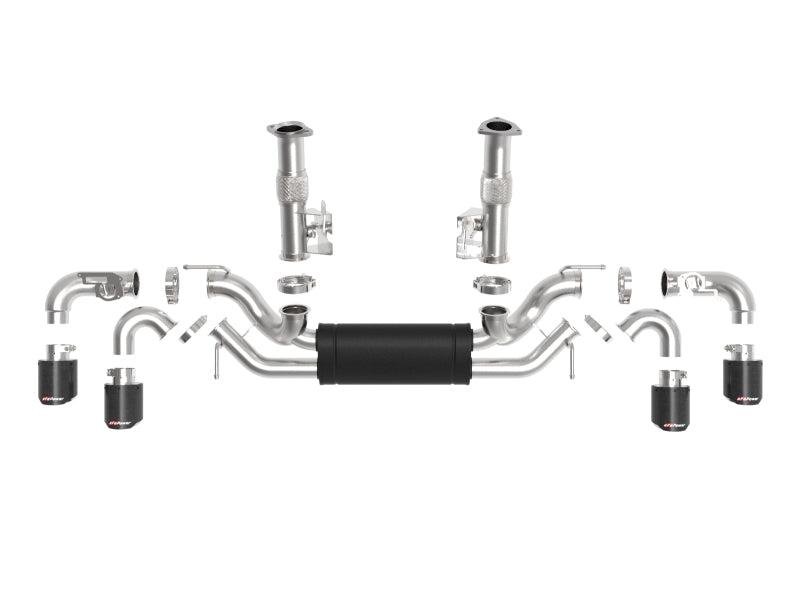 aFe 49-34124-C MACH Force-Xp 3in to 2-1/2in 304SS Cat-Back 2020 Chevy Corvette (C8) 6.2L - Carbon Fiber Tip