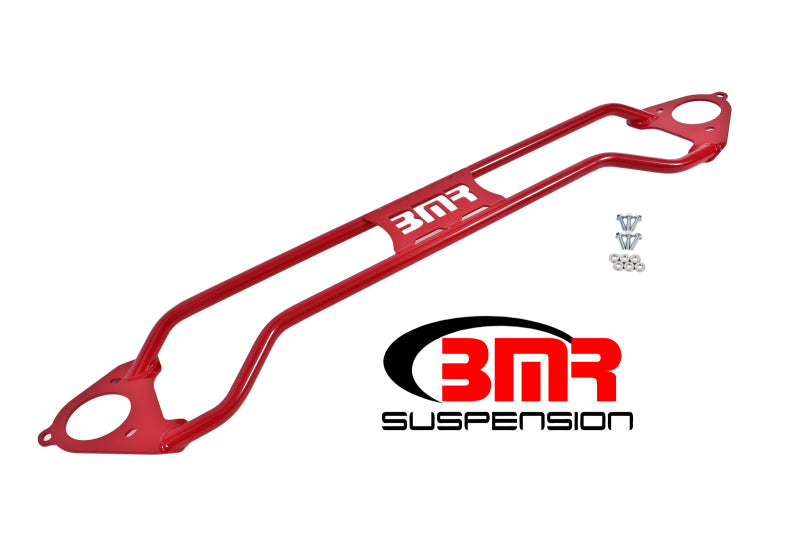 BMR Suspension STB019R BMR 16-17 6th Gen Camaro Front Twin Tube Design Strut Tower Brace - Red