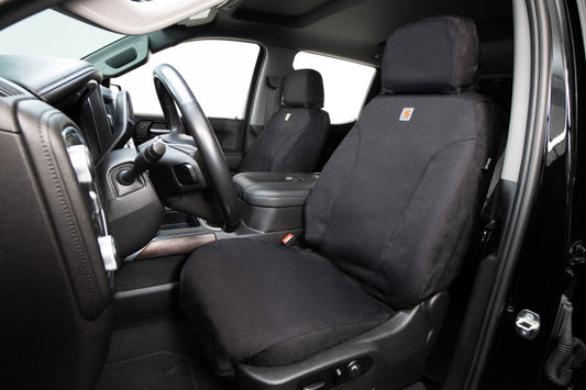 Covercraft SSC3473COBK 19-20 Ford F150 Carhartt Super Dux SeatSaver Custom Front Row Seat Covers - Black
