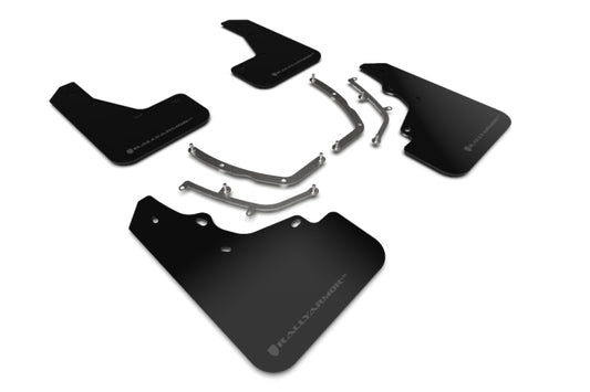 Rally Armor MF61-UR-BLK/DGRY 19-25 Mazda3 Hatchback Black UR Mud Flap w/Dark Grey Logo
