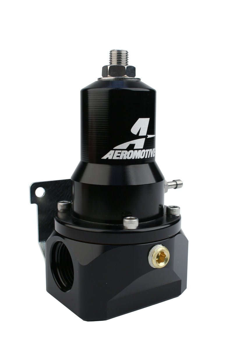 Aeromotive 13132 Regulator - 30-120 PSI - .500 Valve - 2x AN-10 Inlets / AN-10 Bypass