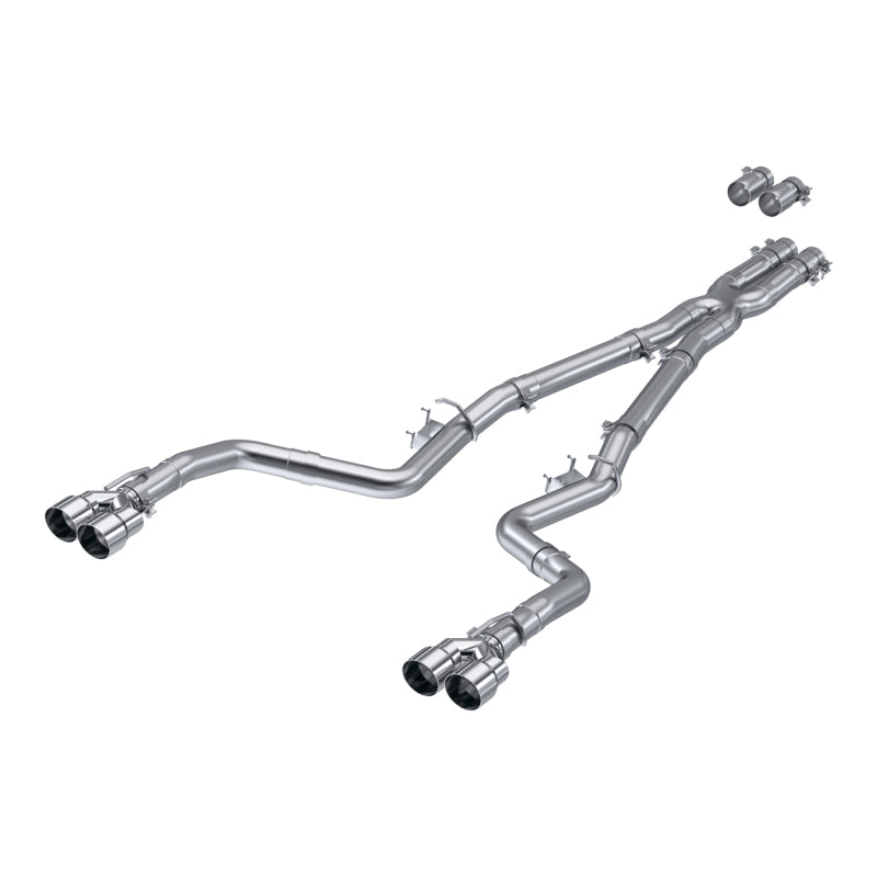 MBRP S7114AL 15-Up Challenger 5.7L / 17-Up 6.2L/6.4L 3in Race Series Cat-Back w/ Quad Tips AS Exhaust