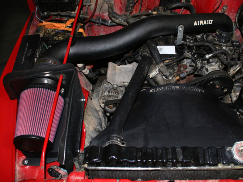 Airaid 310-164 97-02 Jeep Wrangler 2.5L CAD Intake System w/ Tube (Oiled / Red Media)