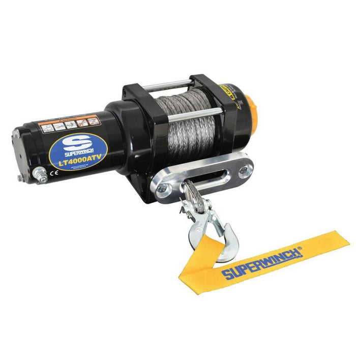 Superwinch 1140230 4000 LBS 12V DC 3/16in x 50ft Synthetic Rope LT4000 Winch