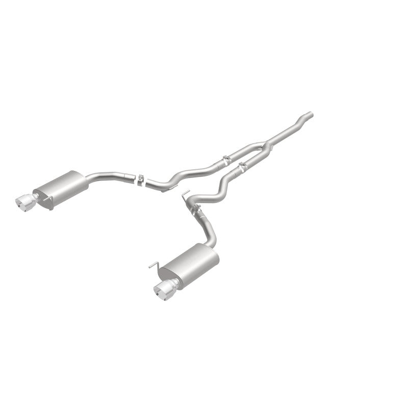 Magnaflow 19097 MagnaFlow Cat Back, SS, 2.5in, Street, Dual Split Polished 4.5in Tips 2015 Ford Mustang Ecoboost