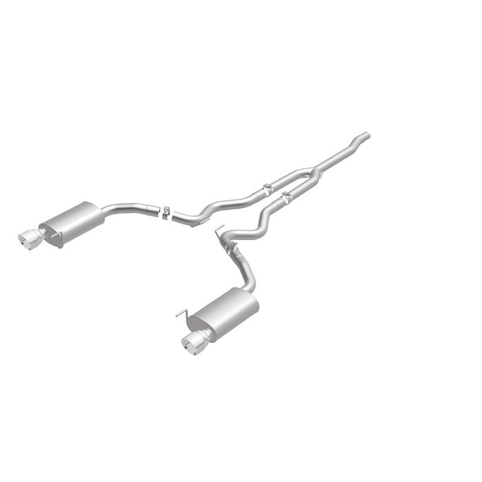 Magnaflow 19097 MagnaFlow Cat Back, SS, 2.5in, Street, Dual Split Polished 4.5in Tips 2015 Ford Mustang Ecoboost