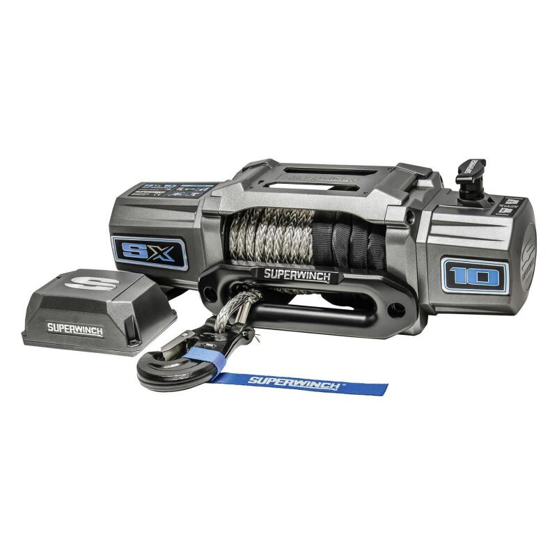 Superwinch 1710201 10000 LBS 12V DC 3/8in x 80ft Synthetic Rope SX 10000 Winch