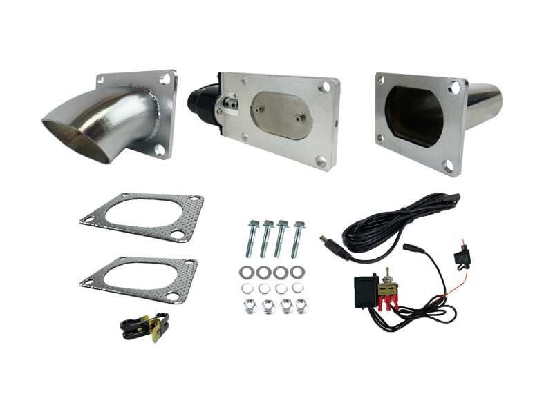 Granatelli Motor Sports 313530 Granatelli 3.0in Oval Stainless Steel Electronic Exhaust Cutout