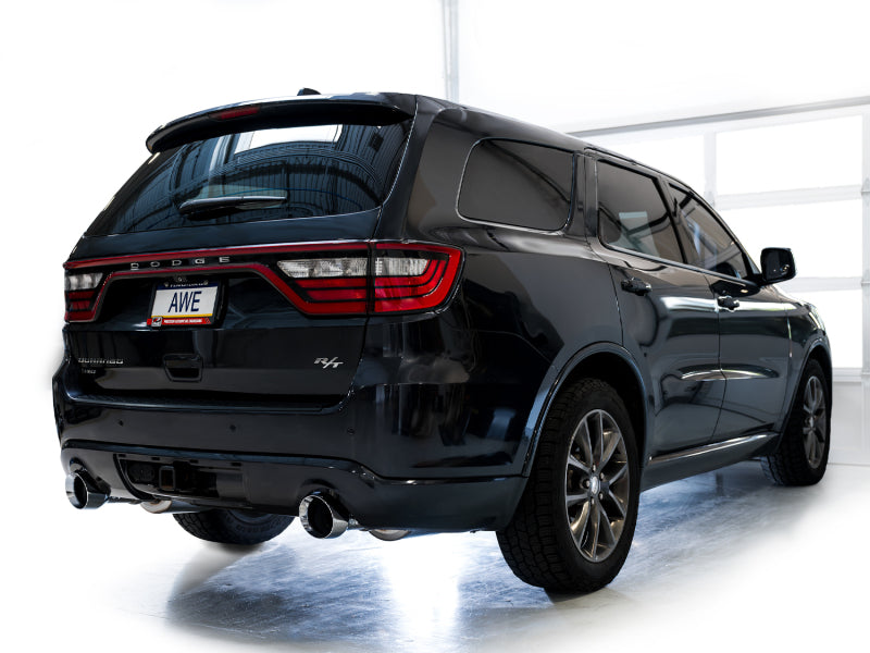 AWE Tuning 3020-32575 11-24 Dodge Durango 5.7L Track Edition Exhaust w/ Chrome Silver Tips