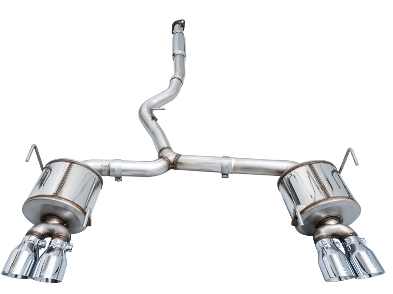 AWE Tuning 3015-42979 2022+ VB Subaru WRX Touring Edition Exhaust - Chrome Silver Tips