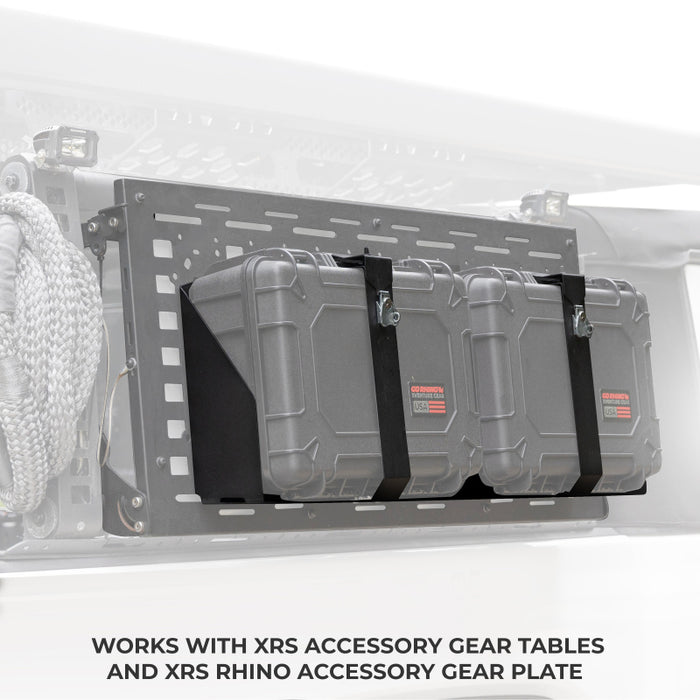 Go Rhino XG181407M XVenture Gear Hard Case Mount Medium 18in. (Mount ONLY for XRS/SRM Racks) - Tex. Blk