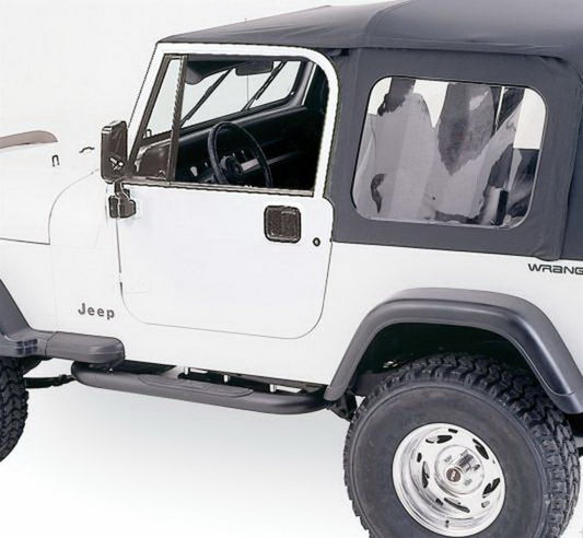 Rampage 68035 86-95 Jeep Wrangler CJ7/YJ Complete Top - Black Diamond
