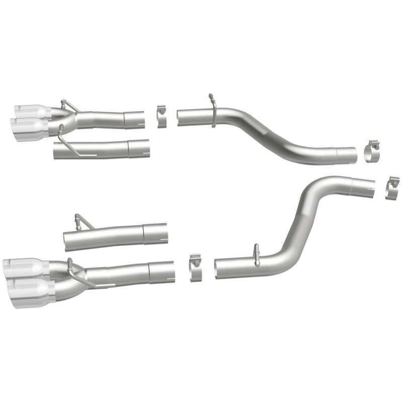 Magnaflow 19218 MagnaFlow Axle-Back, SS, 2.5in, Quad Split Rear 3.5in Tip 2015 Dodge Challenger 3.6L V6