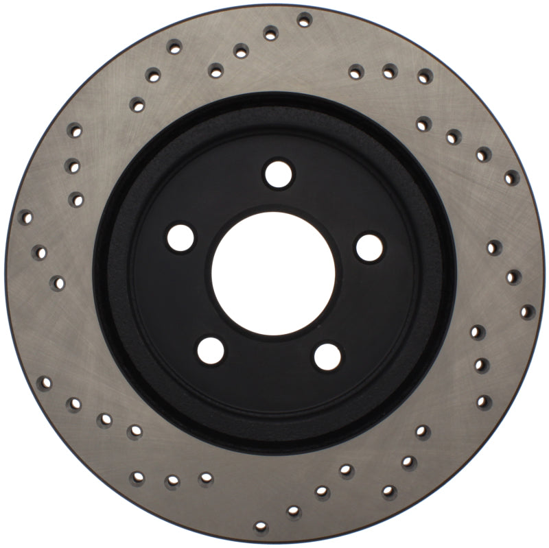 Stoptech 128.61087L StopTech 05-10 Ford Mustang V6/4.0L / GT V8/4.6L Cross Drilled Left Rear Rotor