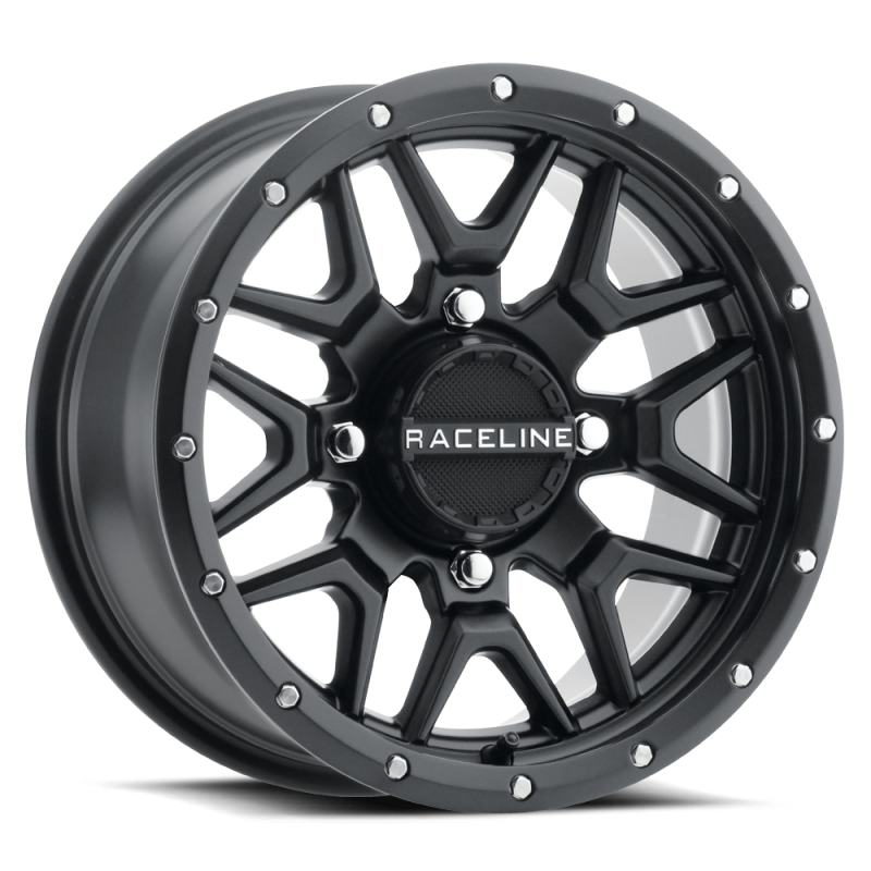 Raceline A94B-47056+38 A94B Krank 14x7in / 4x156 BP / 38mm Offset / 132.5mm Bore - Satin Black Wheel