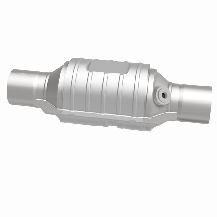 Magnaflow 51234 MagnaFlow Conv Univ 2in In/Out Ctr/Ctr Round 9in Body L x 5.125in W x 13in Overall L Single O2 Port