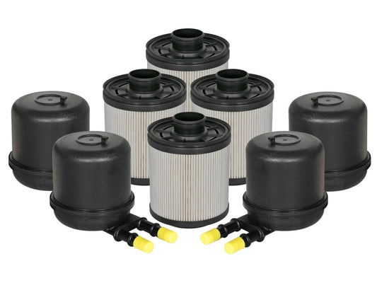 aFe 44-FF014-MB Pro GUARD D2 Fuel Filter 11-17 Ford Diesel Trucks V8 6.7L (td) (4 Pack)
