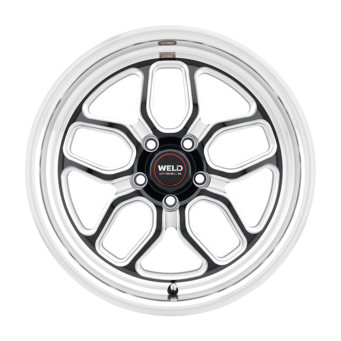 Weld S10771173425 S107 17X11 Laguna 5X127 ET-44 BS4.25 Gloss Black MIL Dia 78.1