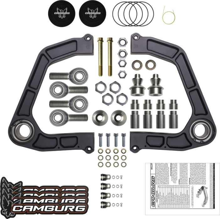Camburg CAM-310187-GRY Toyota Tundra 2WD/4WD 07-21 KINETIK V2 Performance Billet Uniball Upper Arms