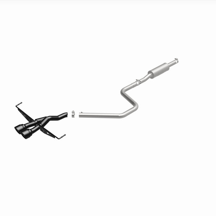 Magnaflow 19455 MagnaFlow 2019 Hyundai Veloster 1.6L 2.5in Center Exit Stainless Steel Cat-Back Exhaust w/Blk Tips